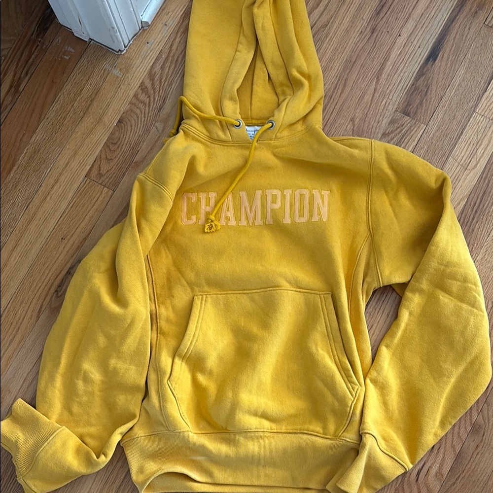 Champion Yellow Hoodie